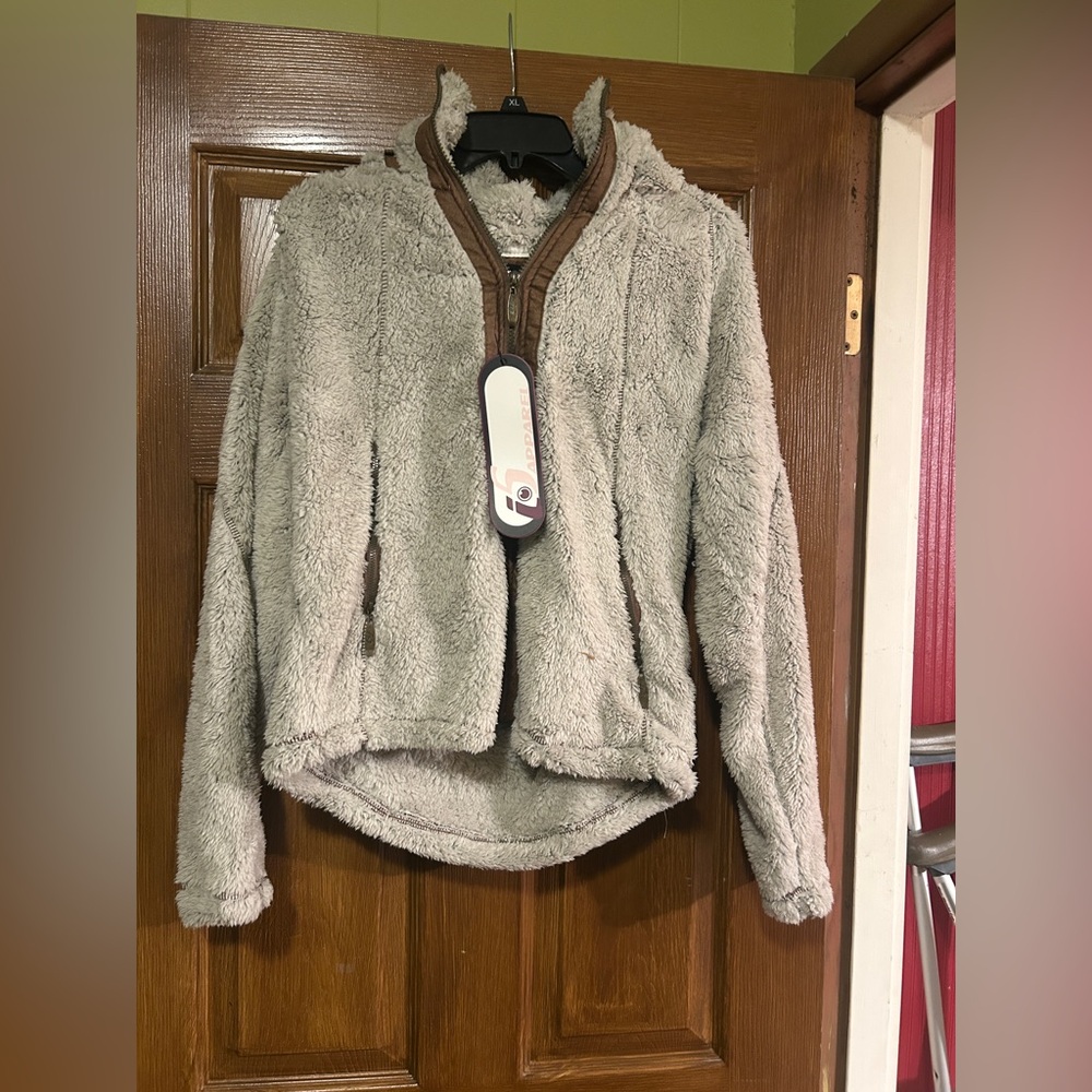 Cozy Tan Fleece Jacket NWT